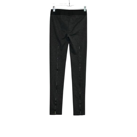 BCBG gray back zippered legs pull on legging pants size small - Picture 5 of 8